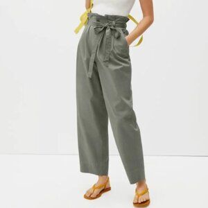 Everlane M Green Paper Bag Pant